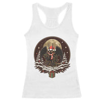 Mothman In Christmas Night Racerback Tank Top Funny Cryptid Gift - Wonder Print Shop