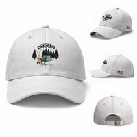 Mothman Baseball Cap Id Rather Be Camping Funny Cryptid Gift