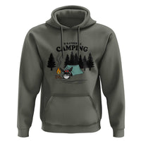 Mothman Hoodie Id Rather Be Camping Funny Cryptid Gift - Wonder Print Shop