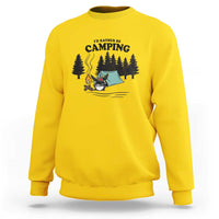 Mothman Sweatshirt Id Rather Be Camping Funny Cryptid Gift - Wonder Print Shop