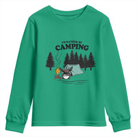 Mothman Youth Sweatshirt Id Rather Be Camping Funny Cryptid Gift - Wonder Print Shop