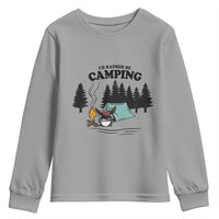 Mothman Youth Sweatshirt Id Rather Be Camping Funny Cryptid Gift - Wonder Print Shop