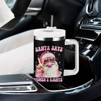 Funny Santa Says Womens Rights Tumbler With Handle Feminist Activist Christmas Gift - Wonder Print Shop