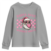 Funny Feminist Activist Christmas Youth Sweatshirt Santa Says Womens Rights - Wonder Print Shop