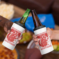 Christmas Lights And Womens Rights 4 in 1 Can Cooler Tumbler Raccoon Female Rage Holiday Gift - Wonder Print Shop