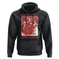 Christmas Lights And Womens Rights Hoodie Raccoon Female Rage Holiday Gift - Wonder Print Shop