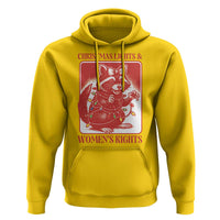 Christmas Lights And Womens Rights Hoodie Raccoon Female Rage Holiday Gift - Wonder Print Shop