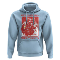 Christmas Lights And Womens Rights Hoodie Raccoon Female Rage Holiday Gift - Wonder Print Shop