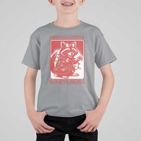 Christmas Lights And Womens Rights T Shirt For Kid Raccoon Female Rage Holiday Gift - Wonder Print Shop