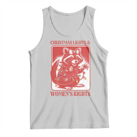 Christmas Lights And Womens Rights Tank Top Raccoon Female Rage Holiday Gift - Wonder Print Shop