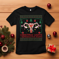 Christmas Lights And Reproductive Rights T Shirt Xmas Feminist Supporter Gift - Wonder Print Shop