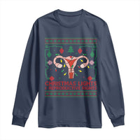 Christmas Lights And Reproductive Rights Long Sleeve Shirt Xmas Feminist Supporter Gift - Wonder Print Shop