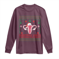 Christmas Lights And Reproductive Rights Ugly Christmas Long Sleeve Shirt Feminist Holiday Gift - Wonder Print Shop