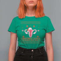 Christmas Lights And Reproductive Rights Ugly Christmas T Shirt For Women Feminist Holiday Gift - Wonder Print Shop