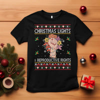 Funny Feminist Lights And Reproductive Rights T Shirt Ugly Christmas Gift - Wonder Print Shop