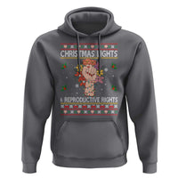 Funny Feminist Lights And Reproductive Rights Hoodie Ugly Christmas Gift - Wonder Print Shop