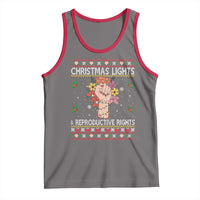 Funny Feminist Lights And Reproductive Rights Tank Top Ugly Christmas Gift - Wonder Print Shop