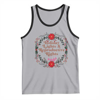 Holiday Lights And Reproductive Rights Tank Top Funny Feminist Christmas Gift - Wonder Print Shop