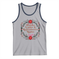 Holiday Lights And Reproductive Rights Tank Top Funny Feminist Christmas Gift - Wonder Print Shop