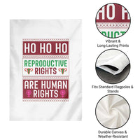 Funny Christmas Feminist Gift Garden Flag Reproductive Rights Are Human Rights - Wonder Print Shop