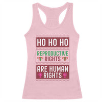 Funny Christmas Feminist Gift Racerback Tank Top Reproductive Rights Are Human Rights - Wonder Print Shop