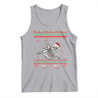 Christmas Lights And Reproductive Rights Ugly Christmas Tank Top Feminist Raccoon Gift - Wonder Print Shop