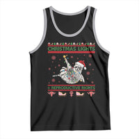 Christmas Lights And Reproductive Rights Ugly Christmas Tank Top Feminist Raccoon Gift - Wonder Print Shop