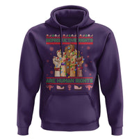 Ugly Christmas Feminist Raccoon Gift Hoodie Reproductive Rights Are Human Rights - Wonder Print Shop