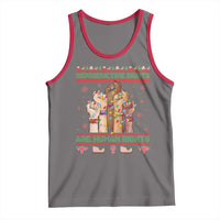 Ugly Christmas Feminist Raccoon Gift Tank Top Reproductive Rights Are Human Rights - Wonder Print Shop