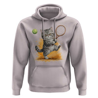 Funny Grumpy Cat Tennis Player Hoodie Gift For Tennis Fans - Wonder Print Shop