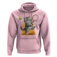 Funny Grumpy Cat Tennis Player Hoodie Gift For Tennis Fans - Wonder Print Shop