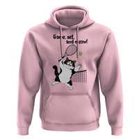 Funny Chubby Cat Tennis Hoodie Game Set And Meow - Wonder Print Shop