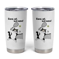 Funny Chubby Cat Tennis Tumbler Cup Game Set And Meow - Wonder Print Shop