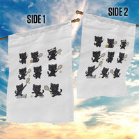 Funny Tennis Game Day Cat Garden Flag Tennis Player Gift - Wonder Print Shop
