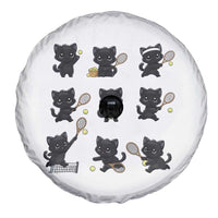 Funny Tennis Game Day Cat Spare Tire Cover Tennis Player Gift - Wonder Print Shop