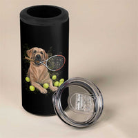 Funny Labrador Dog Playing Tennis Ball 4 in 1 Can Cooler Tumbler Pet Lover Gift - Wonder Print Shop