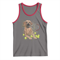 Funny Labrador Dog Playing Tennis Ball Tank Top Pet Lover Gift - Wonder Print Shop