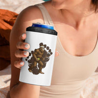 Funny Bigfoot Tennis Player 4 in 1 Can Cooler Tumbler Folklore Cryptid Gift - Wonder Print Shop