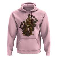 Funny Bigfoot Tennis Player Hoodie Folklore Cryptid Gift - Wonder Print Shop