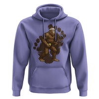 Funny Bigfoot Tennis Player Hoodie Folklore Cryptid Gift - Wonder Print Shop