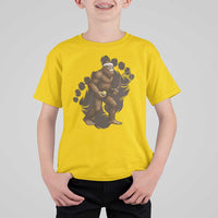 Funny Bigfoot Tennis Player T Shirt For Kid Folklore Cryptid Gift - Wonder Print Shop