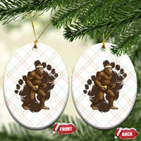 Funny Bigfoot Tennis Player Ceramic Ornament Folklore Cryptid Gift - Wonder Print Shop