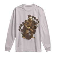 Funny Bigfoot Tennis Player Long Sleeve Shirt Folklore Cryptid Gift - Wonder Print Shop