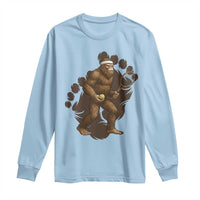 Funny Bigfoot Tennis Player Long Sleeve Shirt Folklore Cryptid Gift - Wonder Print Shop