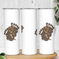Funny Bigfoot Tennis Player Skinny Tumbler Folklore Cryptid Gift - Wonder Print Shop