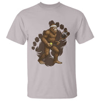 Funny Bigfoot Tennis Player T Shirt Folklore Cryptid Gift - Wonder Print Shop