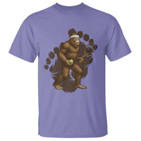 Funny Bigfoot Tennis Player T Shirt Folklore Cryptid Gift - Wonder Print Shop