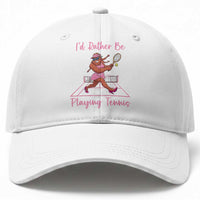 Funny Sexy Bigfoot Playing Tennis Baseball Cap Gift For Girls