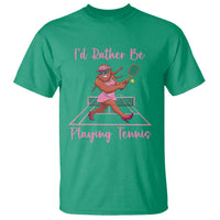 Funny Sexy Bigfoot Playing Tennis T Shirt Gift For Girls - Wonder Print Shop