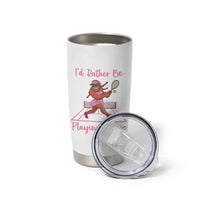 Funny Sexy Bigfoot Playing Tennis Tumbler Cup Gift For Girls - Wonder Print Shop